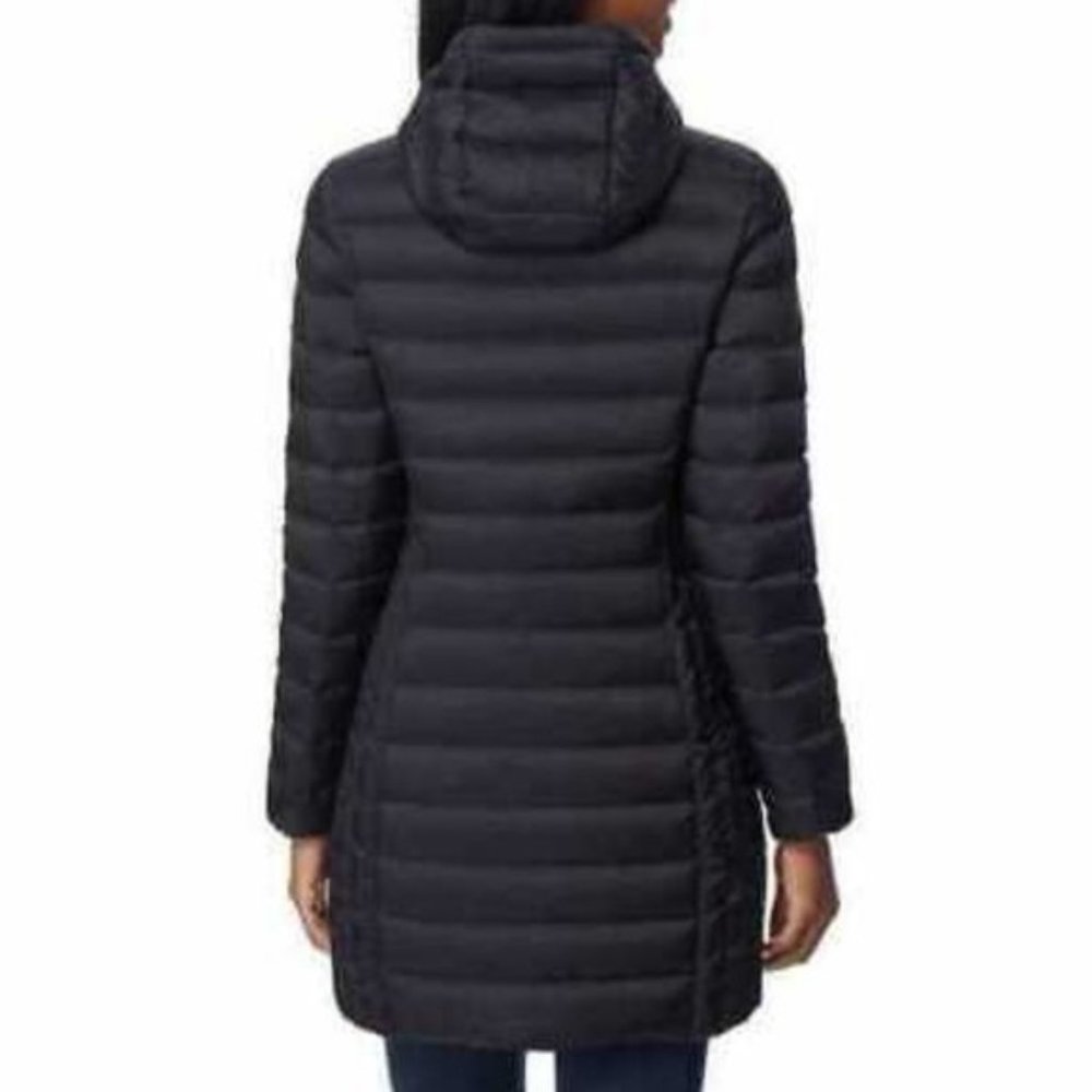 Aventure Ladies Black Lightweight Long Down Jacket - Picture 2 of 4